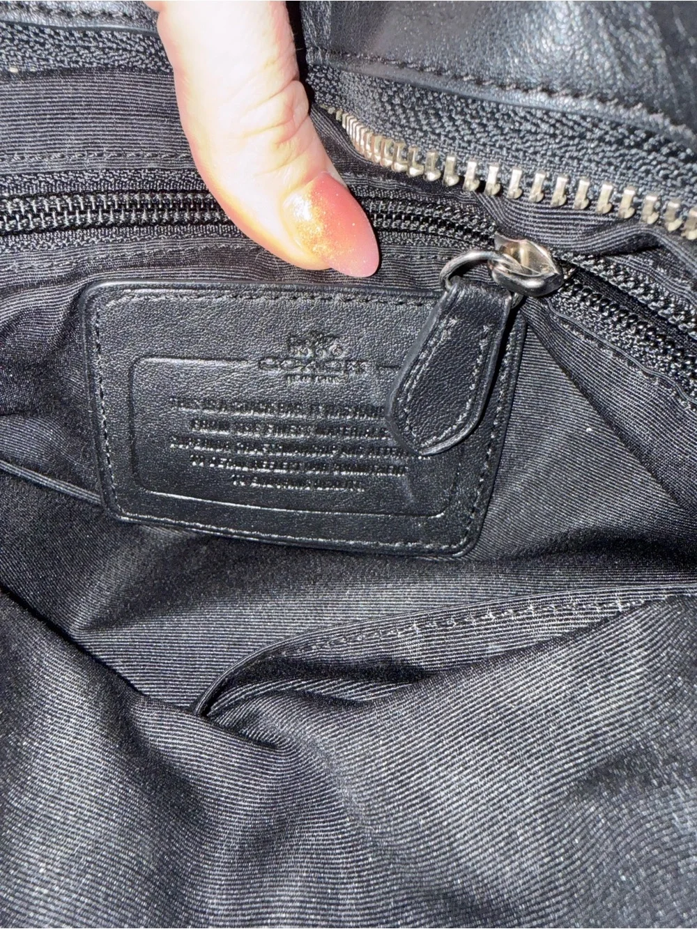 Coach Signature Crossbody Bag in Charcoal/Black
